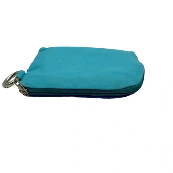 Beaded Blue and White Coin Purse with Lobster detail. - Picture 2 of 2